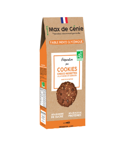 Les cookies choco noisettes IG Bas de MAX DE GENIE