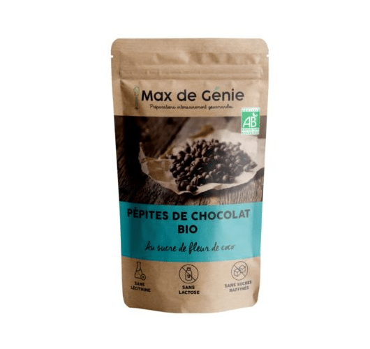 Pépites de chocolat bio au sucre de coco - Ig bas. Vendu sur al-origin.fr