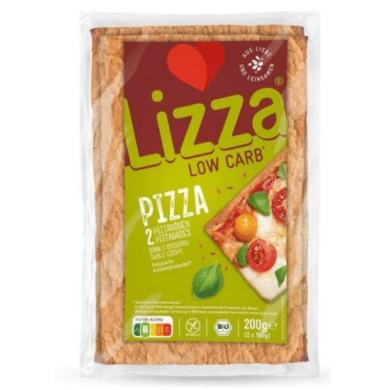 BASES A PIZZA - Faible teneur en glucides. Marque LIZZA vendue sur Al'origin.fr