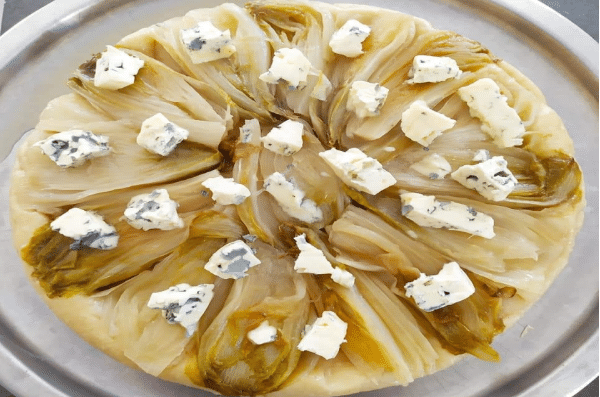 Tarte tatin Endive Bleu - Farine Fiberpasta IG 29 - Vendu chez al-origin.fr