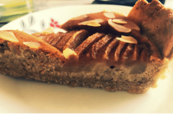 Tarte Amandine et Poire - Farine Fiberpasta IG 29 - Vendu chez al-origin.fr