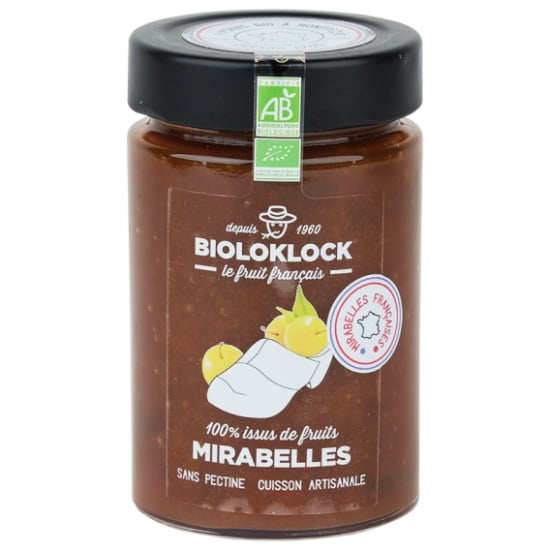 Mini confiture bio de myrtilles 100% fruit français - Bioloklock