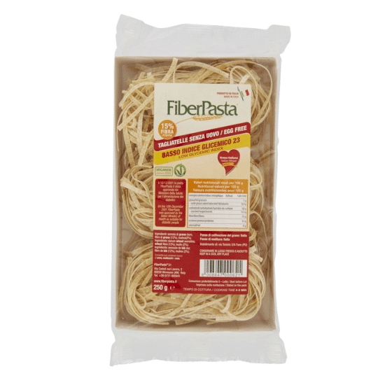 Farine de blé dur, fibre de blé 12%, inuline 2%.
