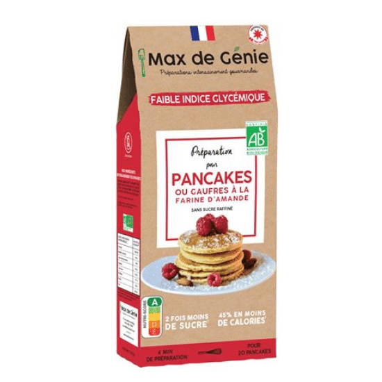 Préparation pancakes/gaufres IG bas vendue sur Al'origin