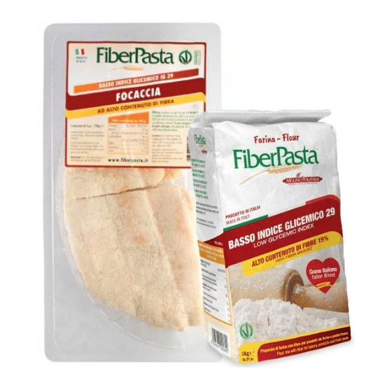 Lot Farine et Focaccia FIBERPASTA