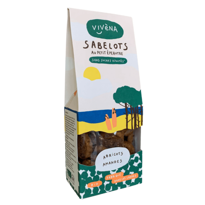 Sabelots Abricot et amandes faible indice glycémique. Vendus sur Al'origin.fr