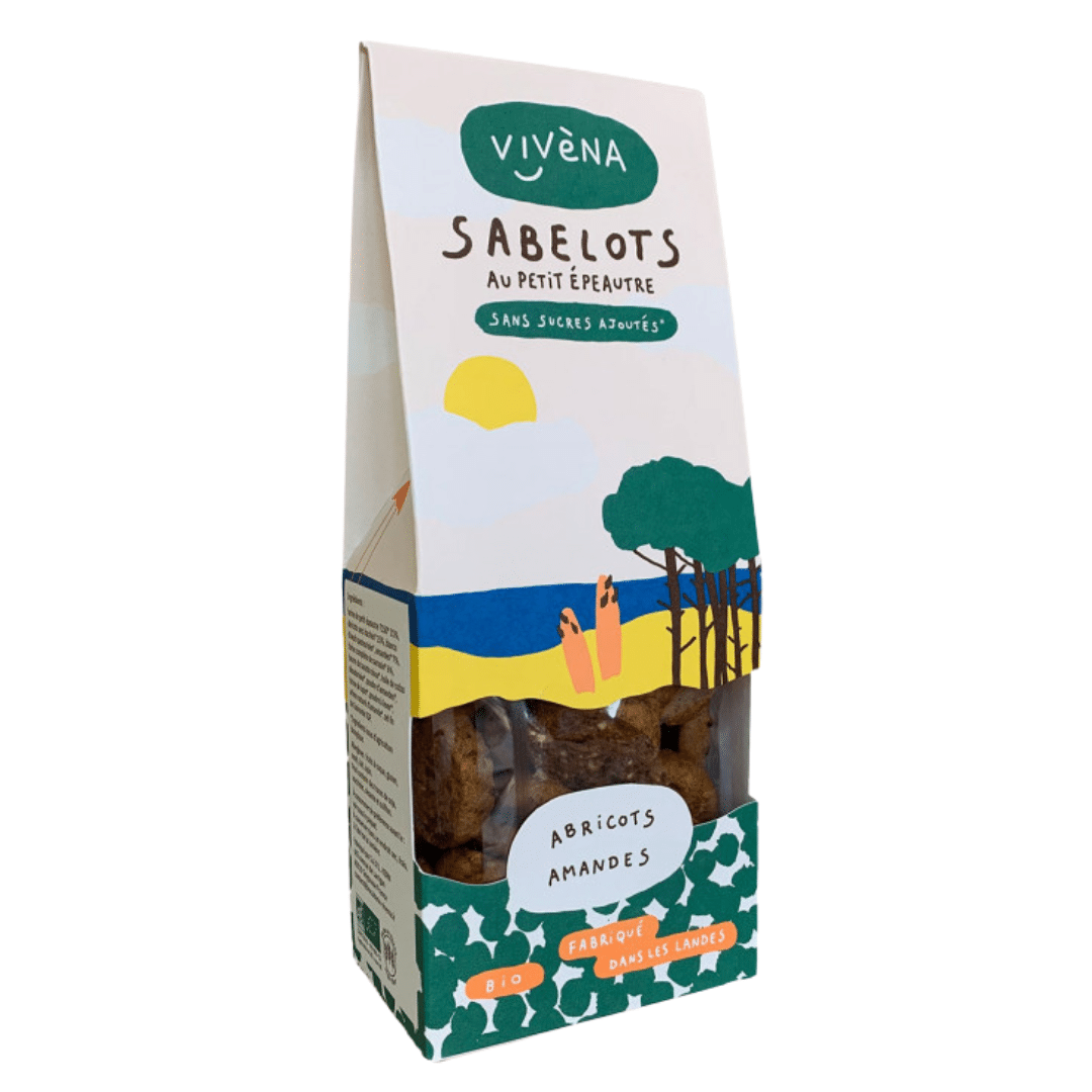 Sabelots Abricot et amandes faible indice glycémique. Vendus sur Al'origin.fr