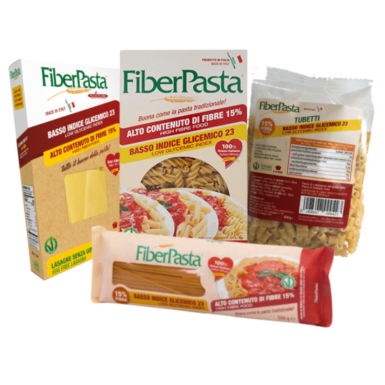 Lot de pâtes Fiberpasta - IG 23. Vendus sur Al'origin.fr