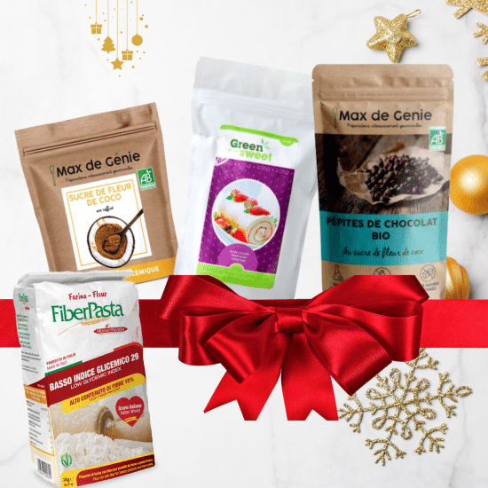 Panier pour pâtisser IG bas à Noël. Vendu sur Al'origin.fr