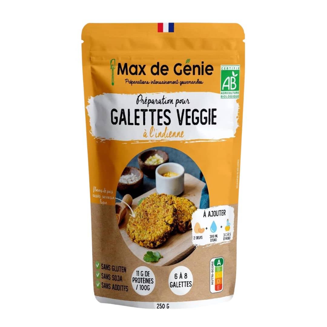 Préparation galettes veggie à l'indienne VENDUE sur Al'origin