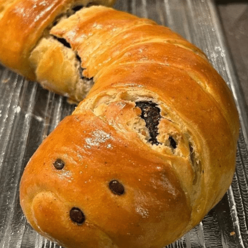 Chenille briochée au chocolat IG bas