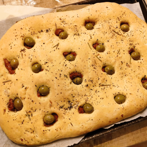 Fougasse olives/tomates IG bas