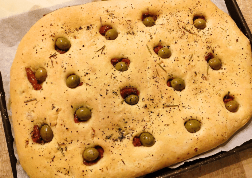 Fougasse olives/tomates IG bas