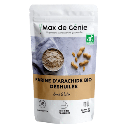 Farine de Cacahuète Déshuilée Bio