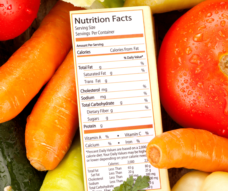 étiquette nutritionnelle et Portions